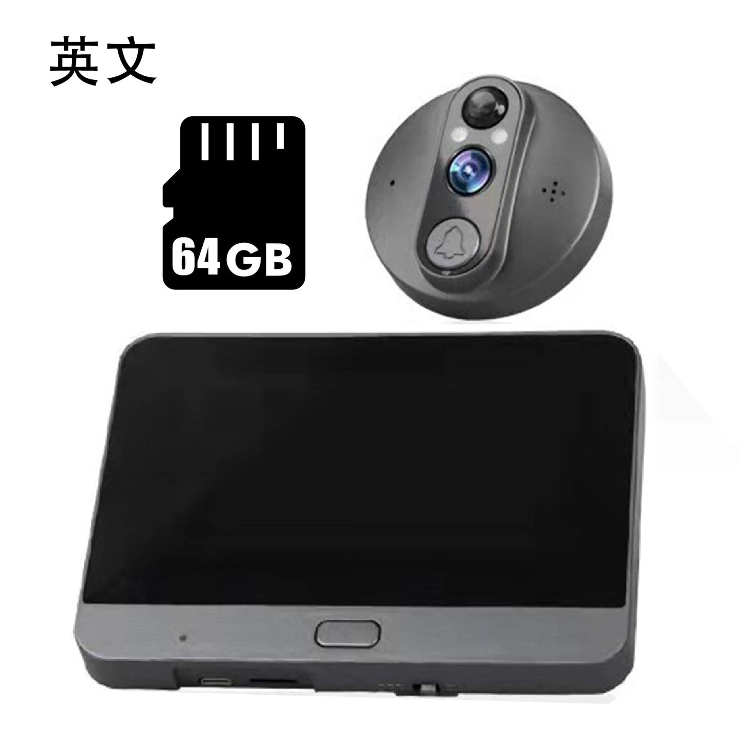 Tuya Smart HD Mobile Monitoring Cat Eye Wireless Video Doorbell WiFi Electronic Intercom Home Security Protection