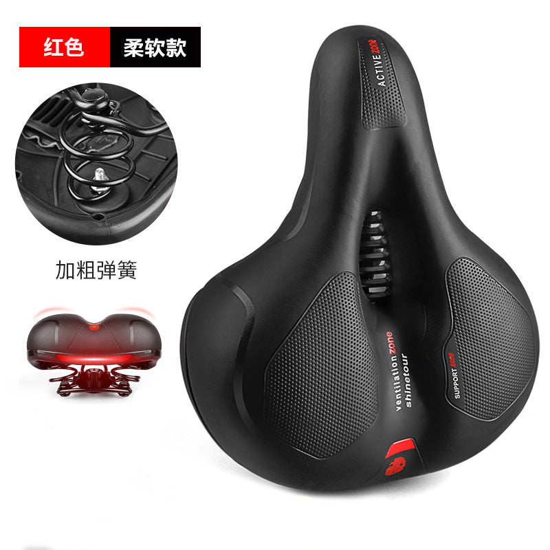 Cool riding sports bike seat cushion super soft shock absorption new big butt bike saddle riding equipment accessories