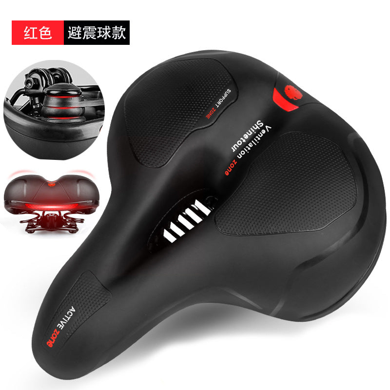 Cool riding sports bike seat cushion super soft shock absorption new big butt bike saddle riding equipment accessories