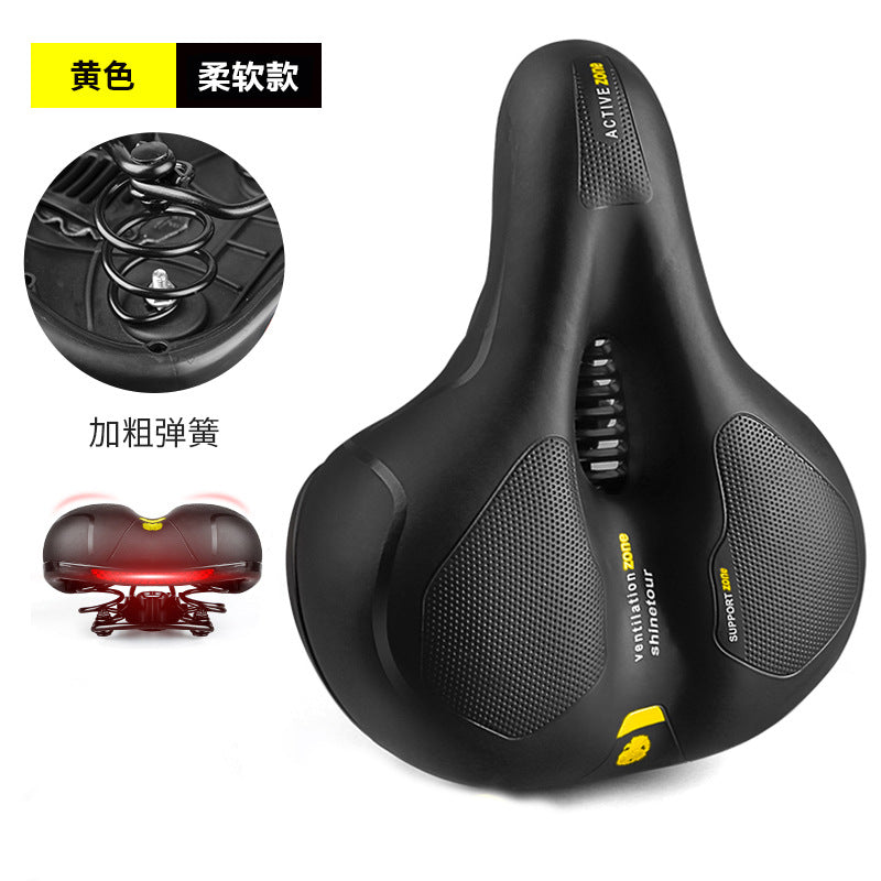 Cool riding sports bike seat cushion super soft shock absorption new big butt bike saddle riding equipment accessories