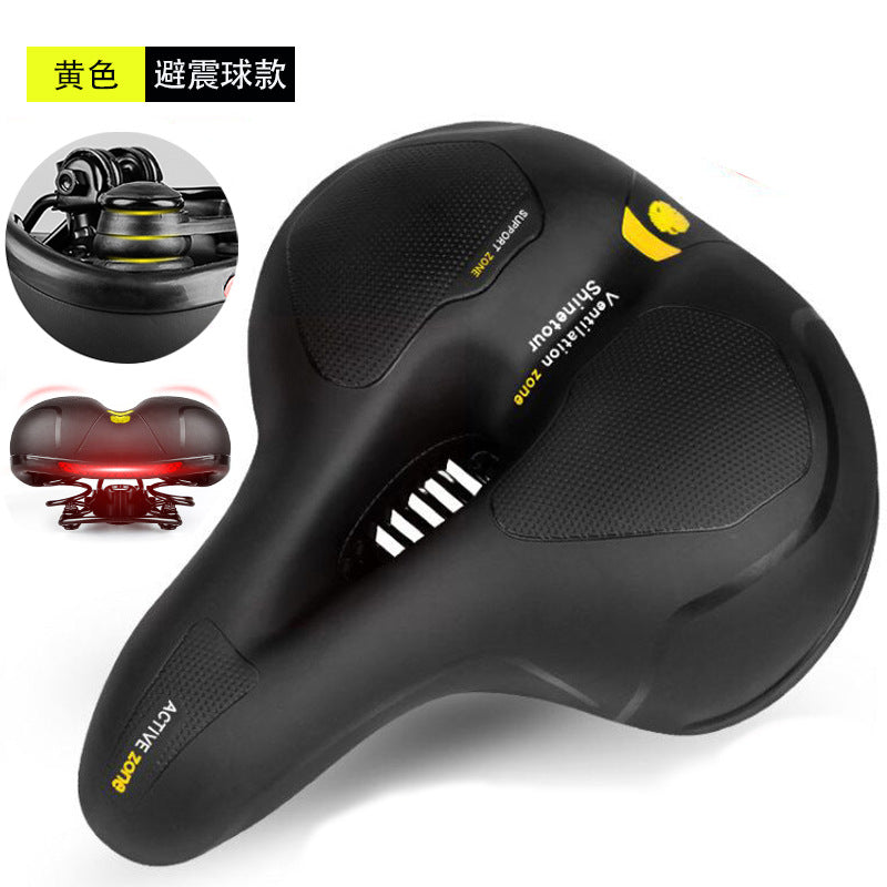 Cool riding sports bike seat cushion super soft shock absorption new big butt bike saddle riding equipment accessories