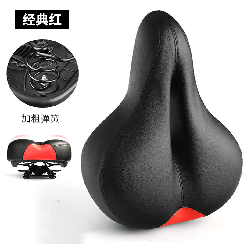 Cool riding sports bike seat cushion super soft shock absorption new big butt bike saddle riding equipment accessories