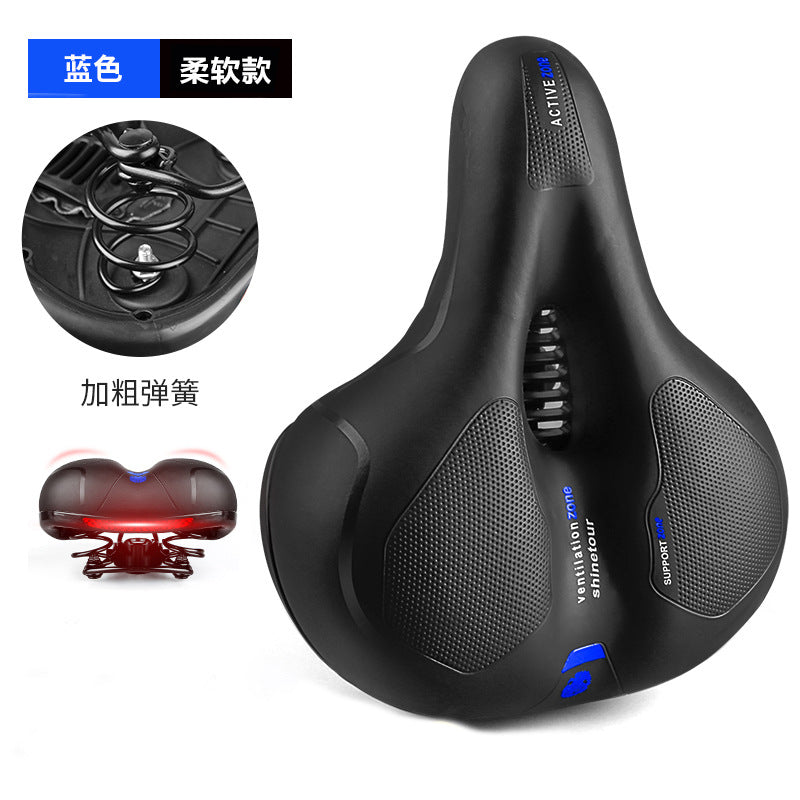 Cool riding sports bike seat cushion super soft shock absorption new big butt bike saddle riding equipment accessories