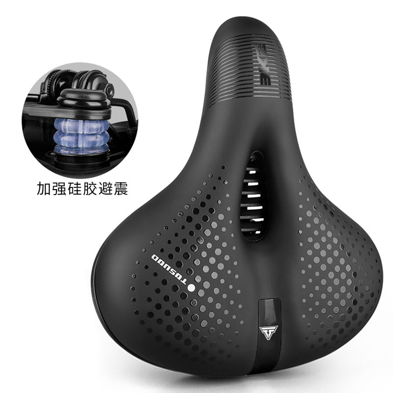 Cool riding sports bike seat cushion super soft shock absorption new big butt bike saddle riding equipment accessories