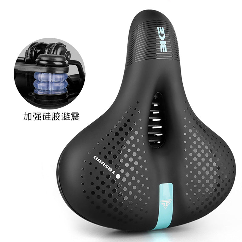 Cool riding sports bike seat cushion super soft shock absorption new big butt bike saddle riding equipment accessories