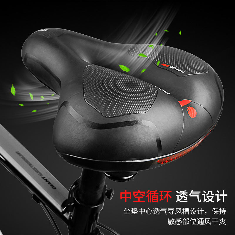 Cool riding sports bike seat cushion super soft shock absorption new big butt bike saddle riding equipment accessories