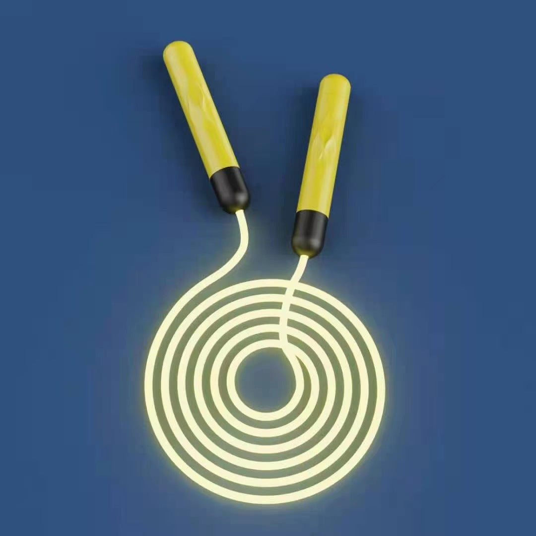 Manufacturer's glow-in-the-dark jump rope, popular on TikTok, fitness jump rope, flashing fluorescent jump rope for students and children, weighted jump rope.