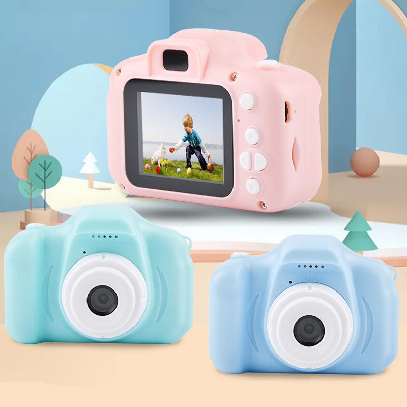 Cross-border X2 mini cartoon children's digital camera shooting toy camera can take pictures with one button camera manufacturers wholesale
