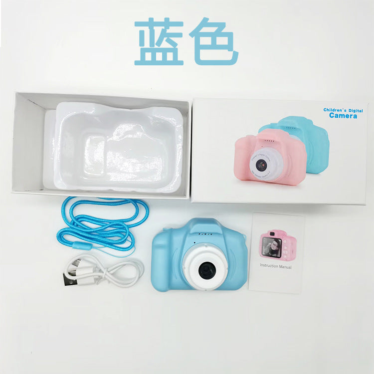 Cross-border X2 mini cartoon children's digital camera shooting toy camera can take pictures with one button camera manufacturers wholesale