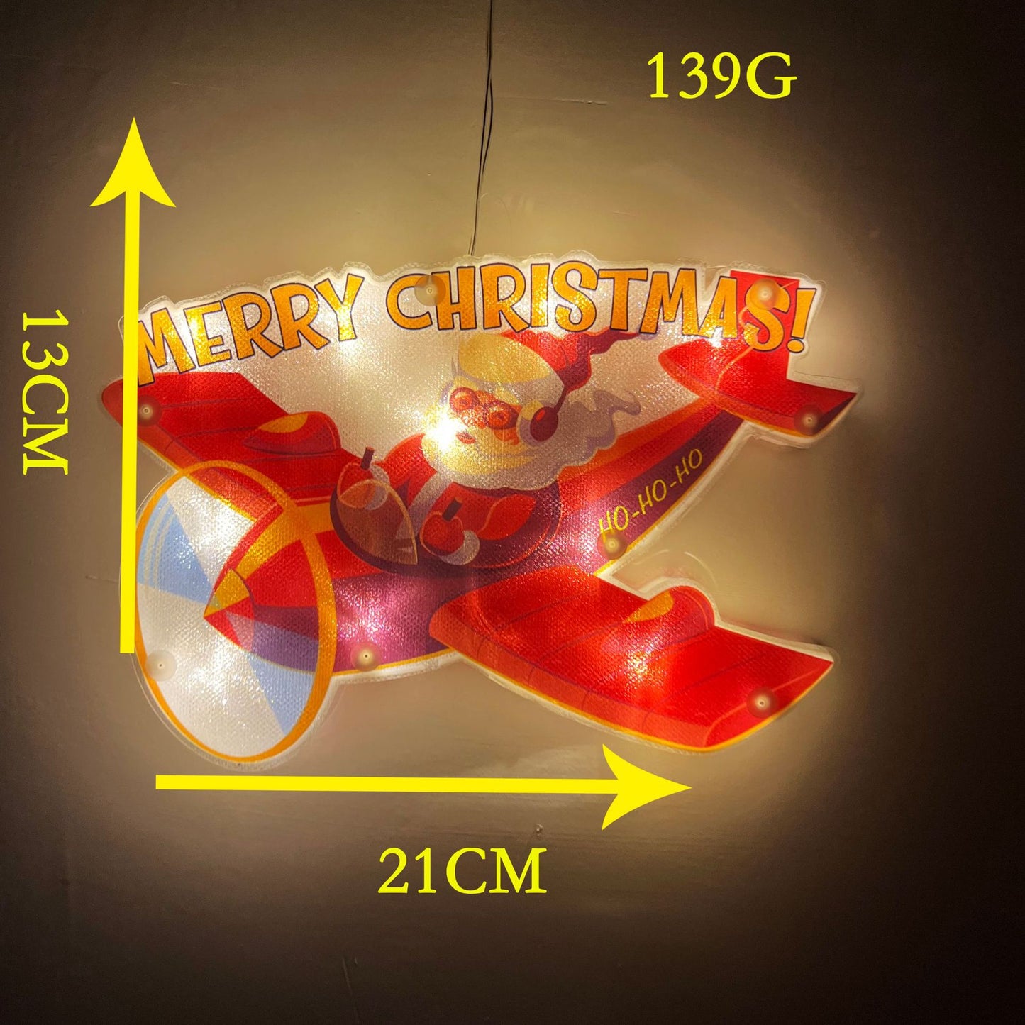 Cross-border hot selling LED Christmas decoration lights Old man snowman deer shape window suction cup lights festival lights