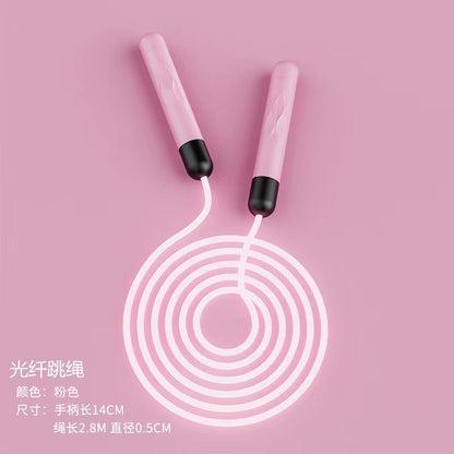 Manufacturer's glow-in-the-dark jump rope, popular on TikTok, fitness jump rope, flashing fluorescent jump rope for students and children, weighted jump rope.
