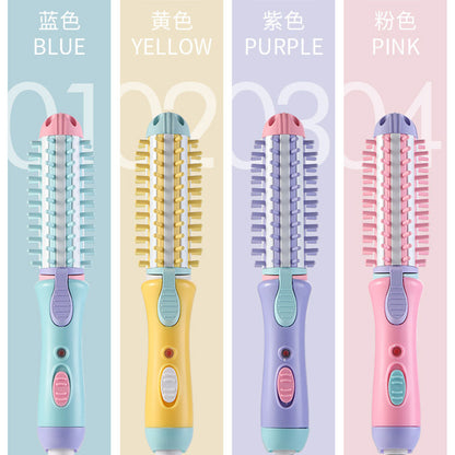 Mini Curling Stick Curling Straight Dual-use Splint Hair Straightener Net Red Air Bangs Curler Curl Comb Straight Hair Comb