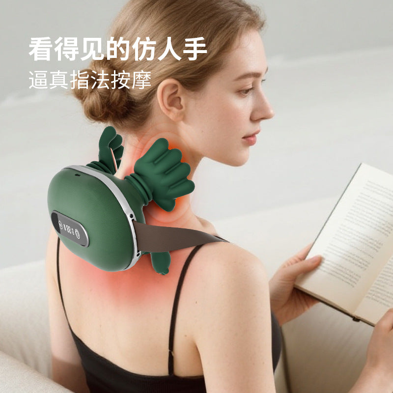 Cross-border neck and shoulder massager, cervical spine massager, trapezius muscle neck massager, shawl neck massager, gift set, brushless